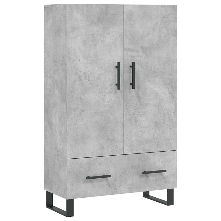 skab 69,5x31x115 cm konstrueret træ betongrå