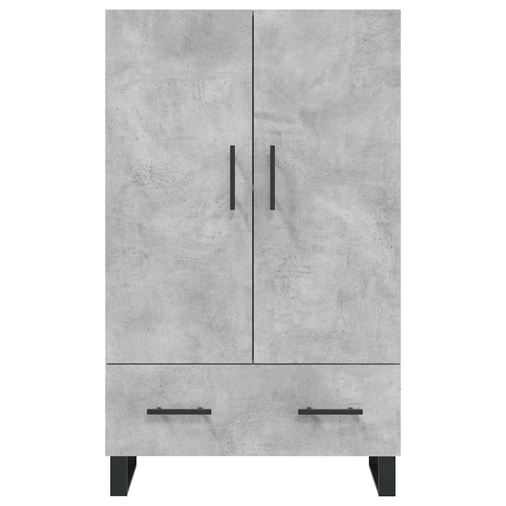 skab 69,5x31x115 cm konstrueret træ betongrå