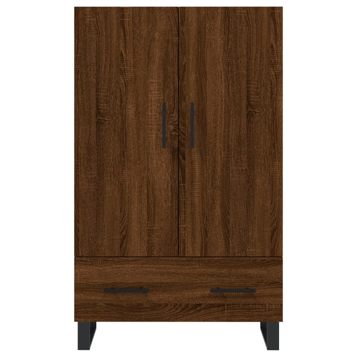 skab 69,5x31x115 cm konstrueret træ brun sonoma-eg