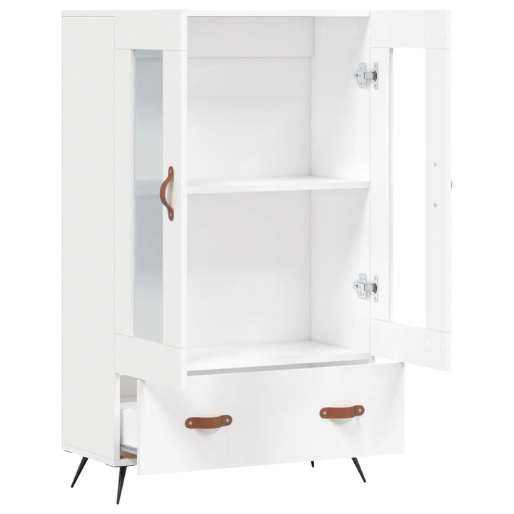 skab 69,5x31x115 cm konstrueret træ hvid