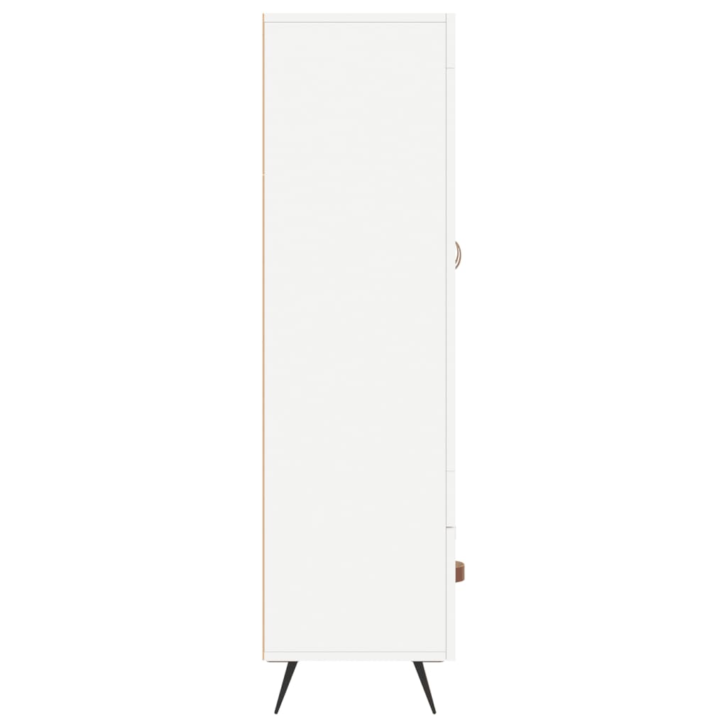 skab 69,5x31x115 cm konstrueret træ hvid
