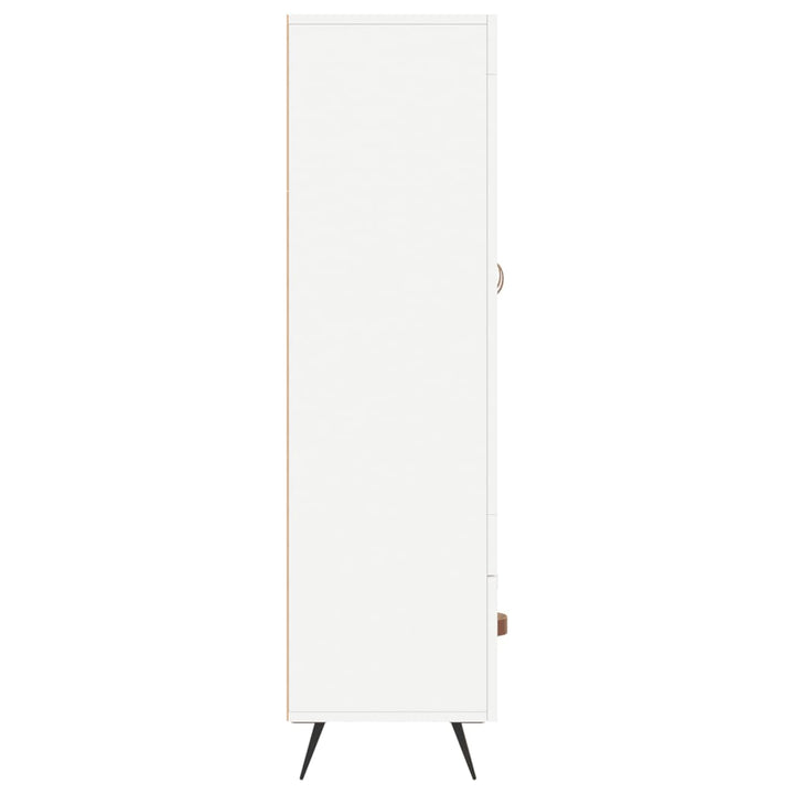 skab 69,5x31x115 cm konstrueret træ hvid