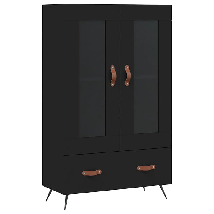 skab 69,5x31x115 cm konstrueret træ sort