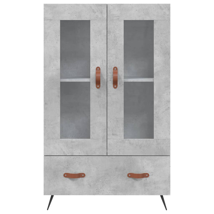 skab 69,5x31x115 cm konstrueret træ betongrå