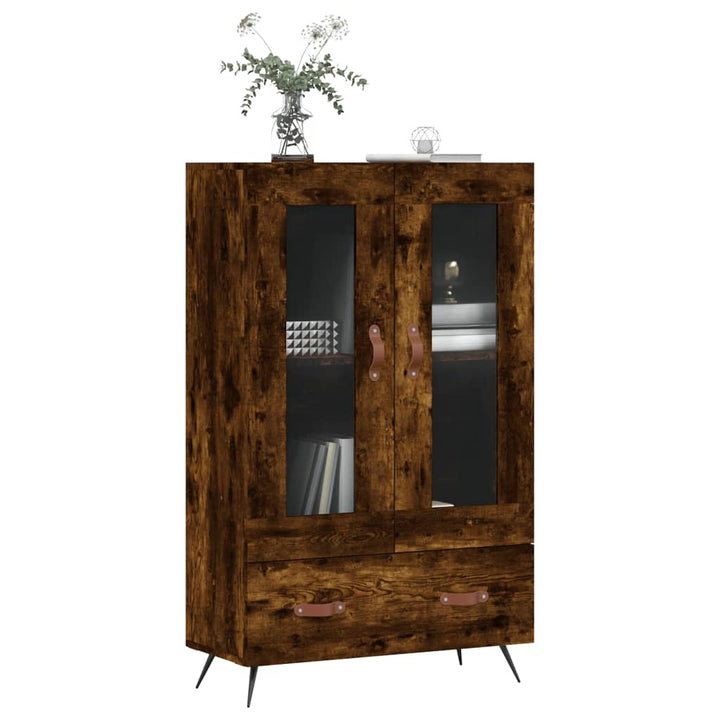 skab 69,5x31x115 cm konstrueret træ røget sonoma-eg