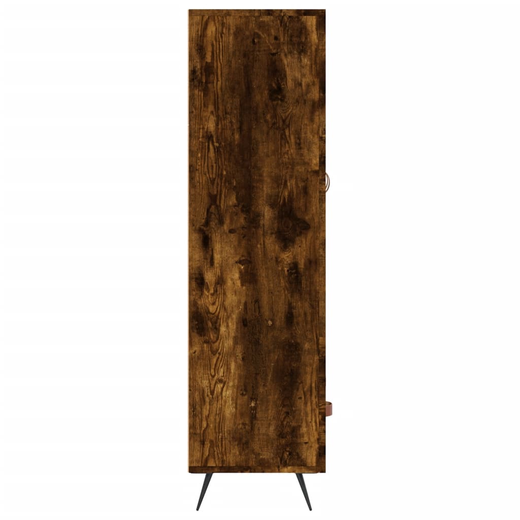 skab 69,5x31x115 cm konstrueret træ røget sonoma-eg