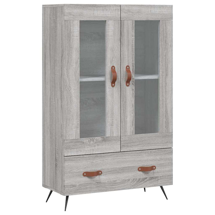skab 69,5x31x115 cm konstrueret træ grå sonoma-eg
