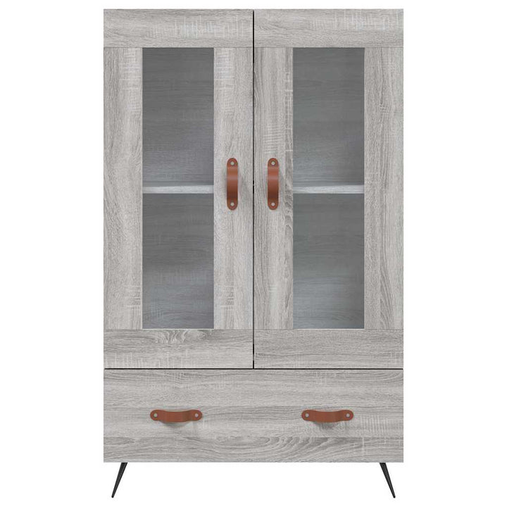 skab 69,5x31x115 cm konstrueret træ grå sonoma-eg