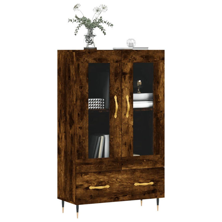 skab 69,5x31x115 cm konstrueret træ røget sonoma-eg