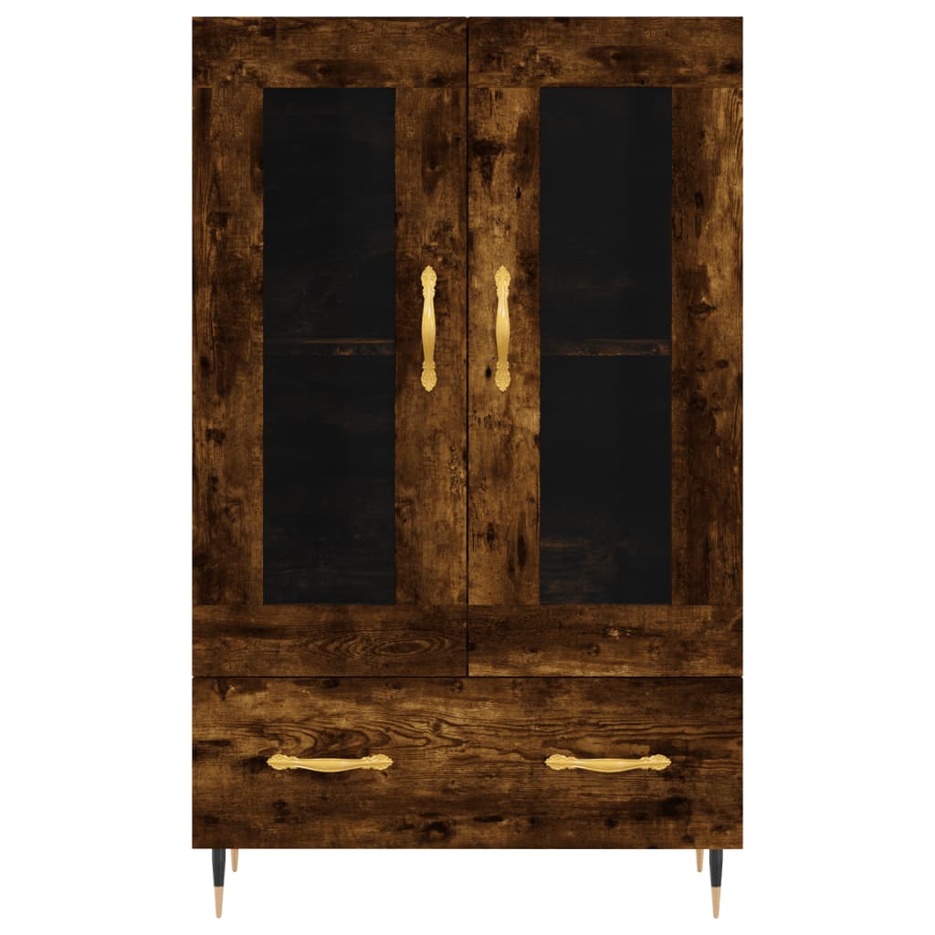 skab 69,5x31x115 cm konstrueret træ røget sonoma-eg