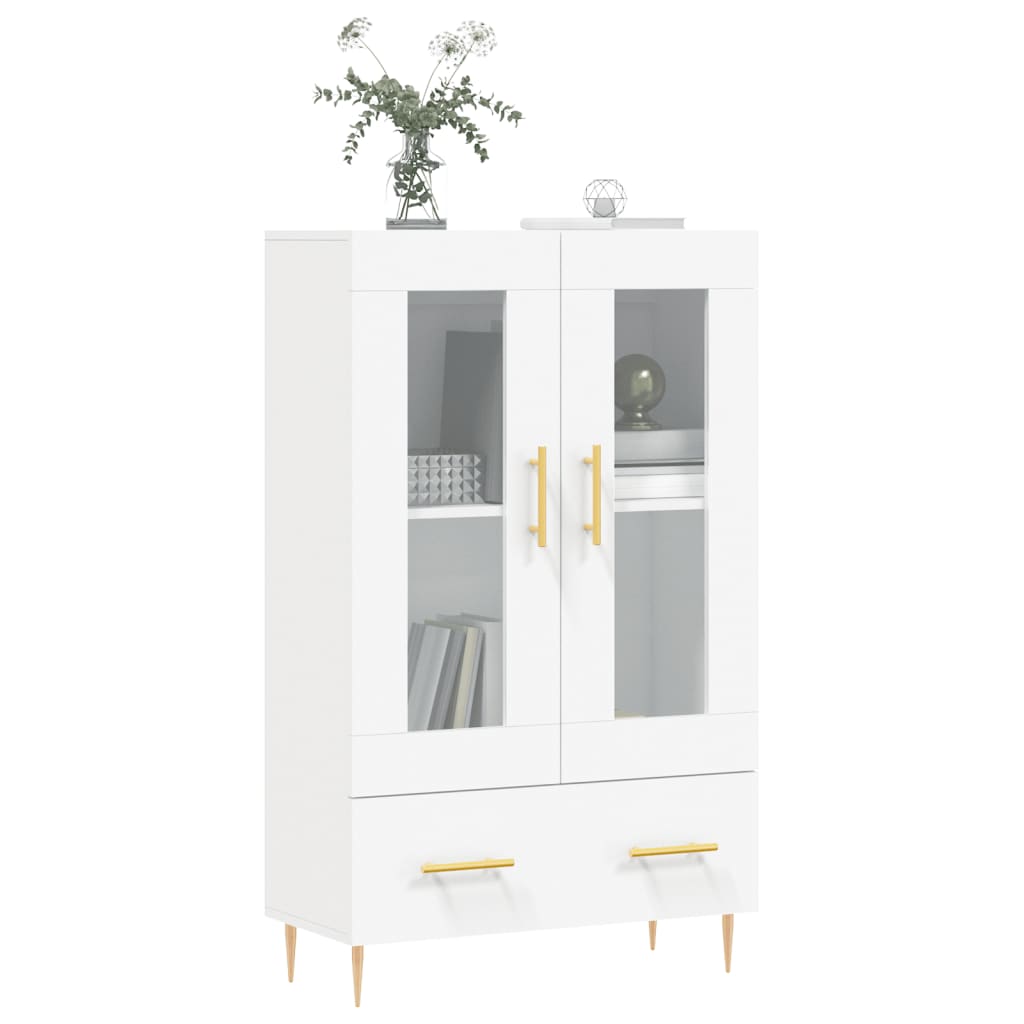 skab 69,5x31x115 cm konstrueret træ hvid