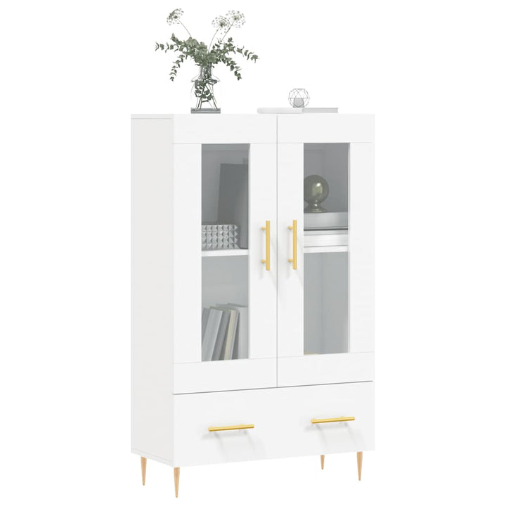 skab 69,5x31x115 cm konstrueret træ hvid