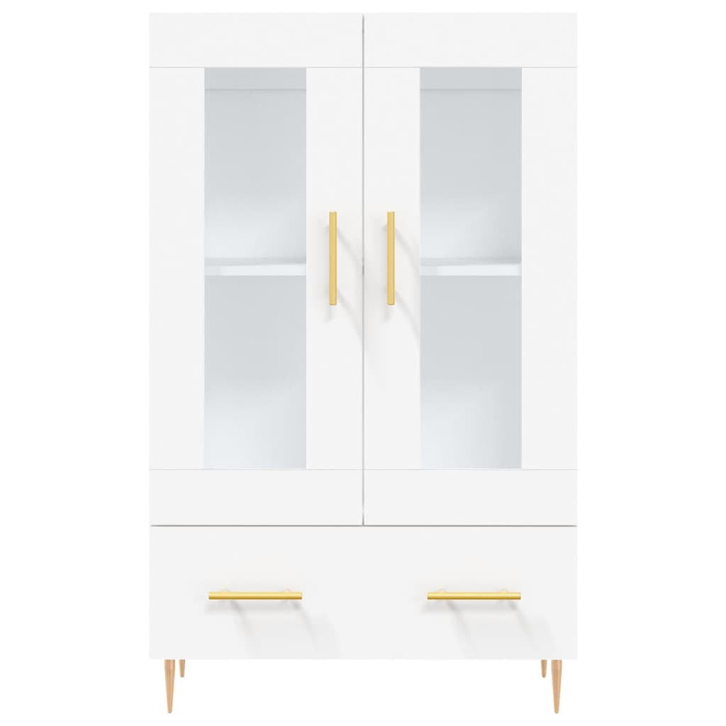 skab 69,5x31x115 cm konstrueret træ hvid