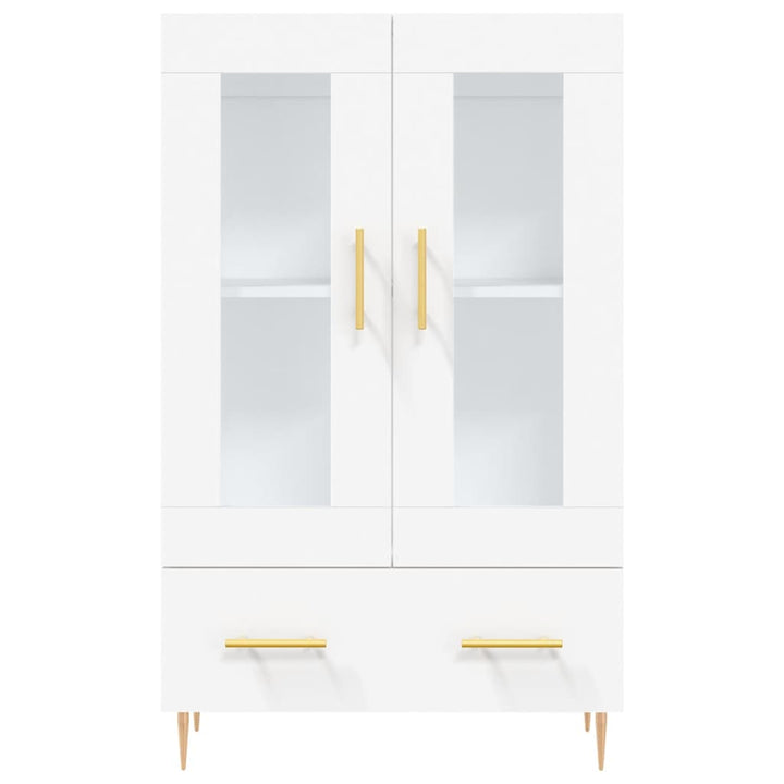 skab 69,5x31x115 cm konstrueret træ hvid