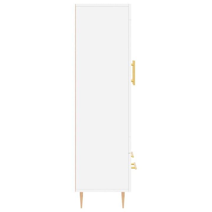 skab 69,5x31x115 cm konstrueret træ hvid