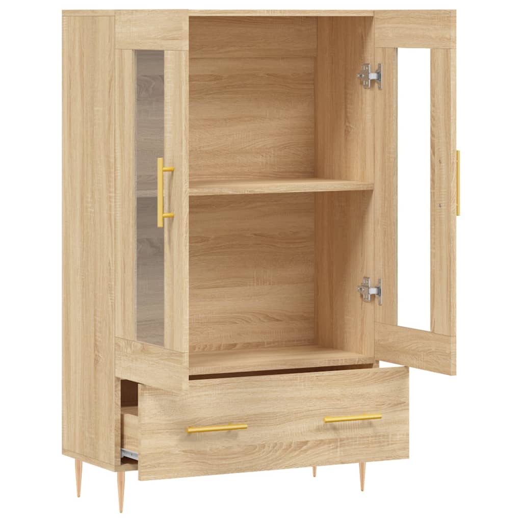 skab 69,5x31x115 cm konstrueret træ sonoma-eg