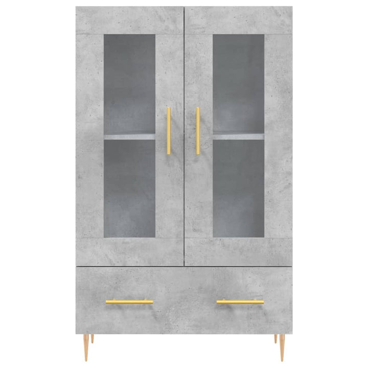 skab 69,5x31x115 cm konstrueret træ betongrå