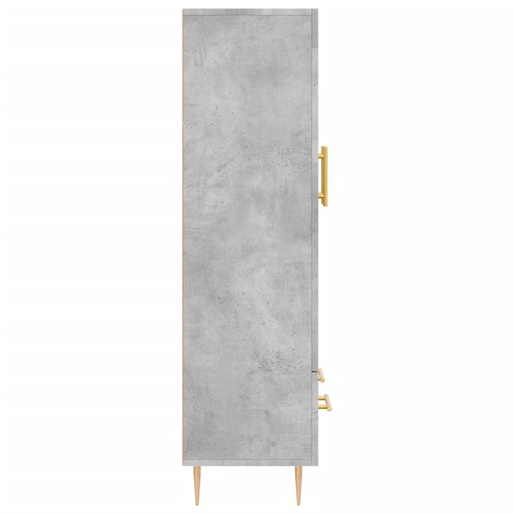 skab 69,5x31x115 cm konstrueret træ betongrå