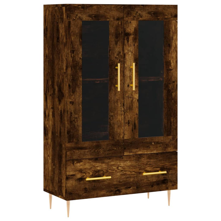 skab 69,5x31x115 cm konstrueret træ røget sonoma-eg