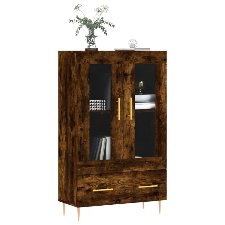 skab 69,5x31x115 cm konstrueret træ røget sonoma-eg