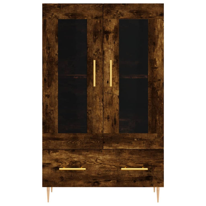 skab 69,5x31x115 cm konstrueret træ røget sonoma-eg