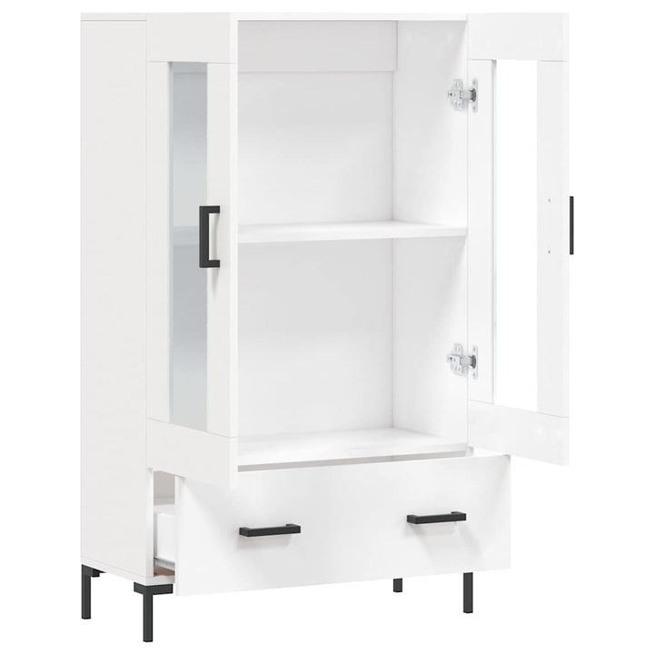skab 69,5x31x115 cm konstrueret træ hvid