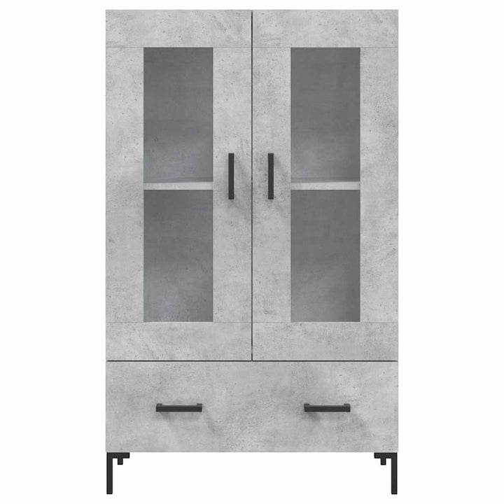 skab 69,5x31x115 cm konstrueret træ betongrå