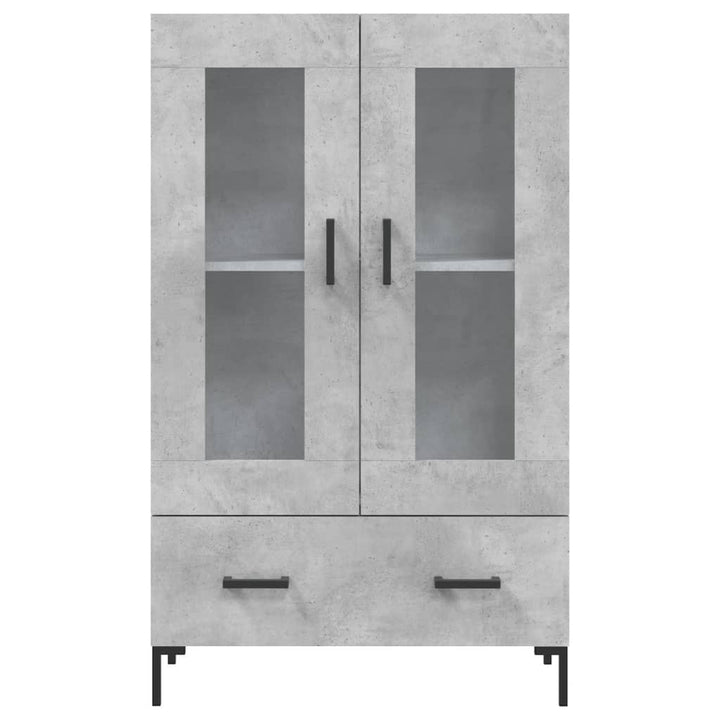 skab 69,5x31x115 cm konstrueret træ betongrå