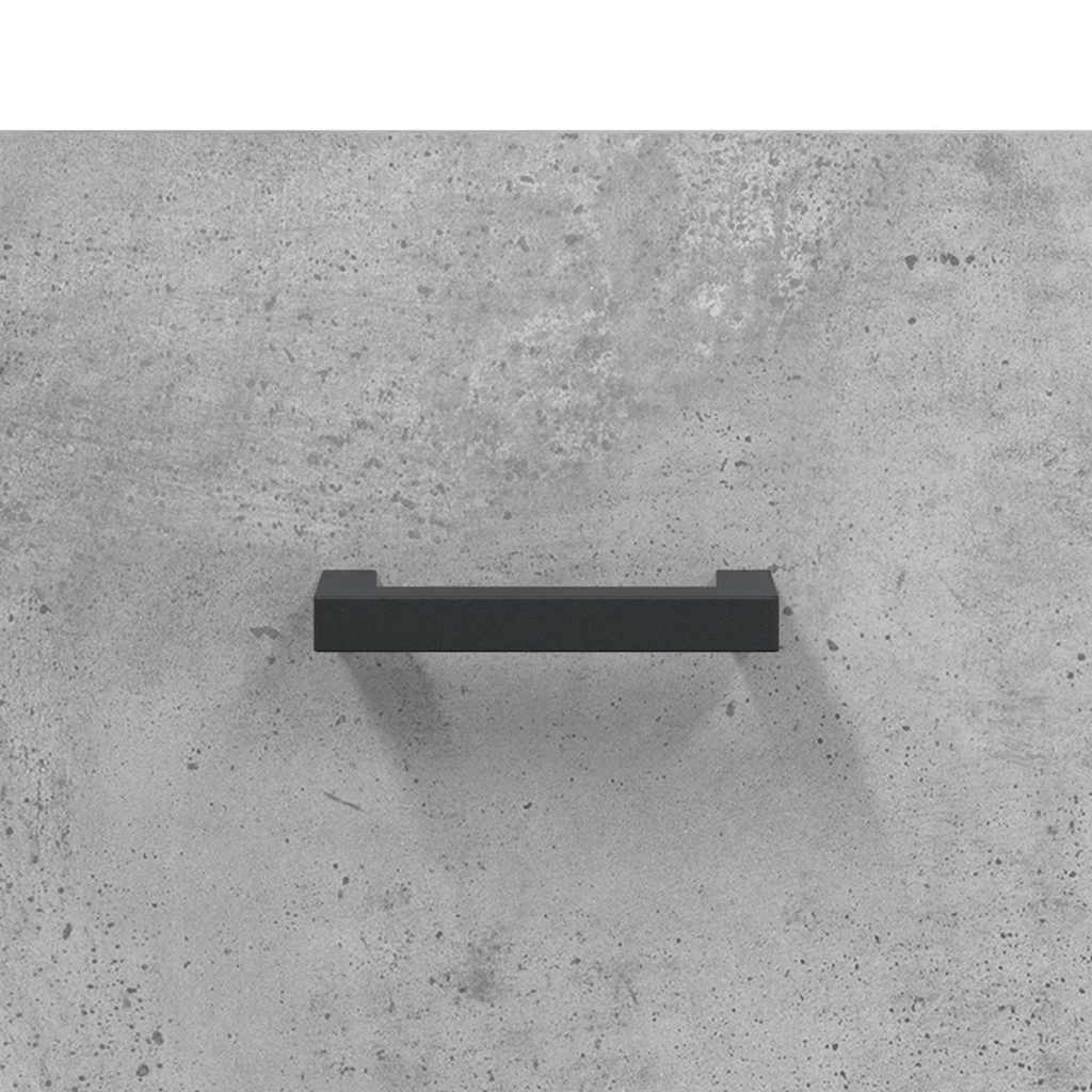 skab 69,5x31x115 cm konstrueret træ betongrå