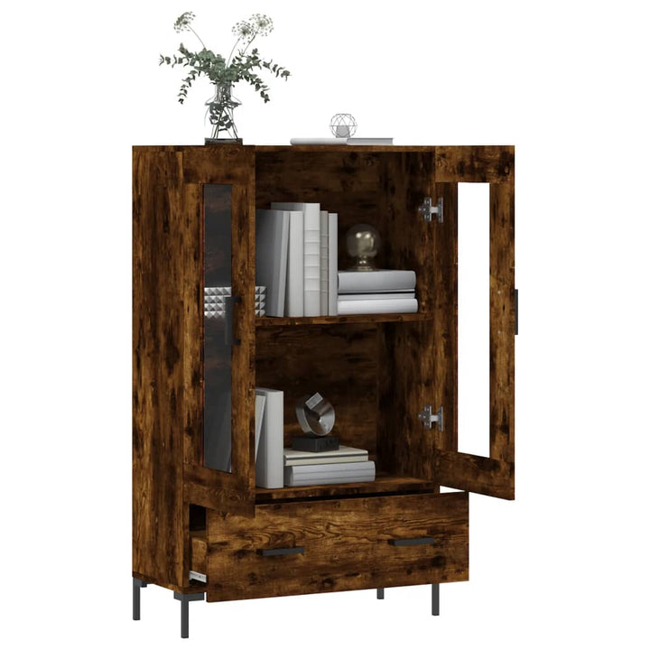 skab 69,5x31x115 cm konstrueret træ røget sonoma-eg