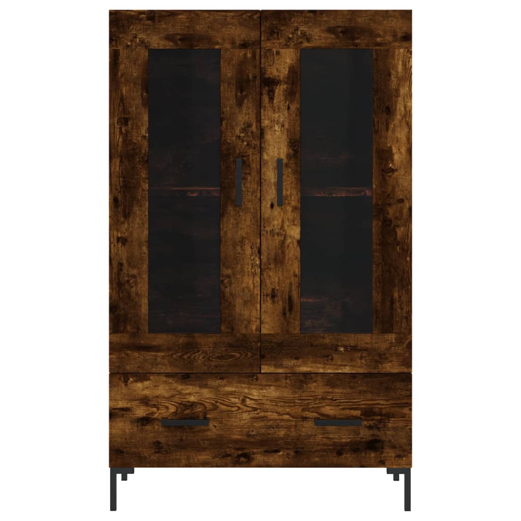 skab 69,5x31x115 cm konstrueret træ røget sonoma-eg