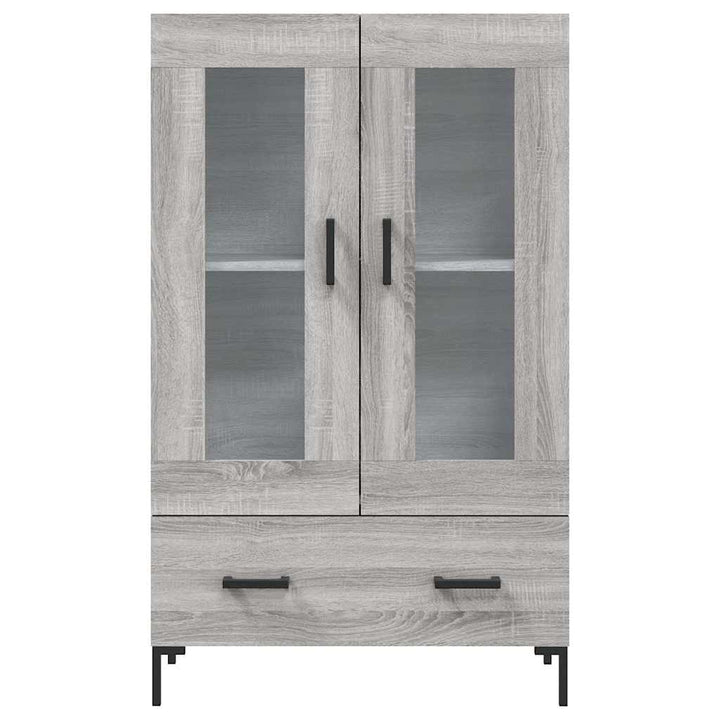 skab 69,5x31x115 cm konstrueret træ grå sonoma-eg