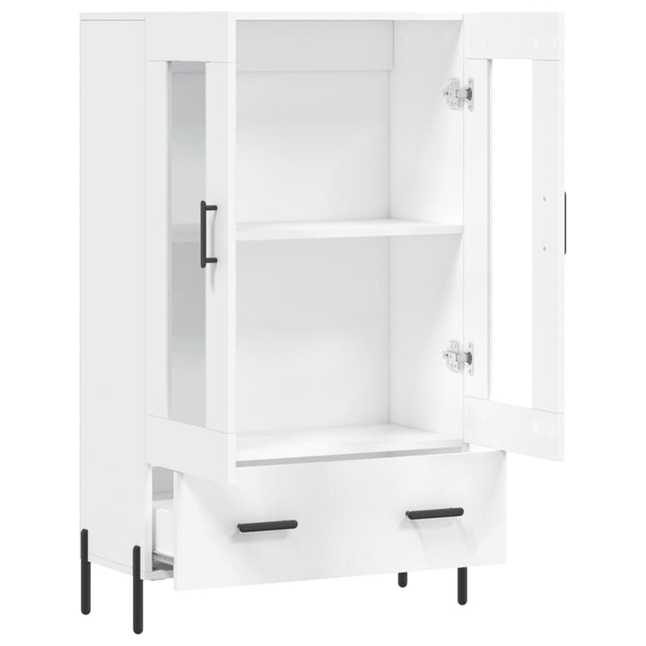 skab 69,5x31x115 cm konstrueret træ hvid