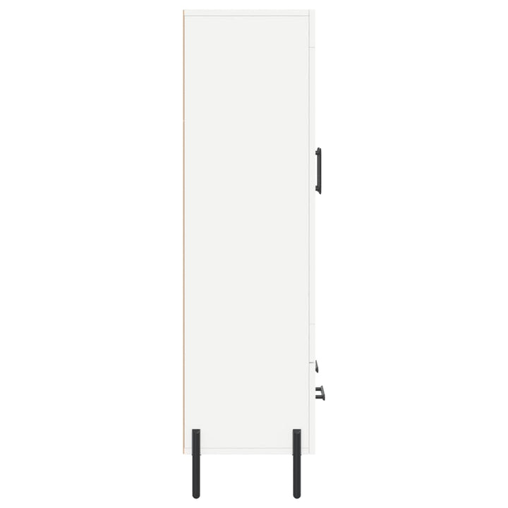 skab 69,5x31x115 cm konstrueret træ hvid