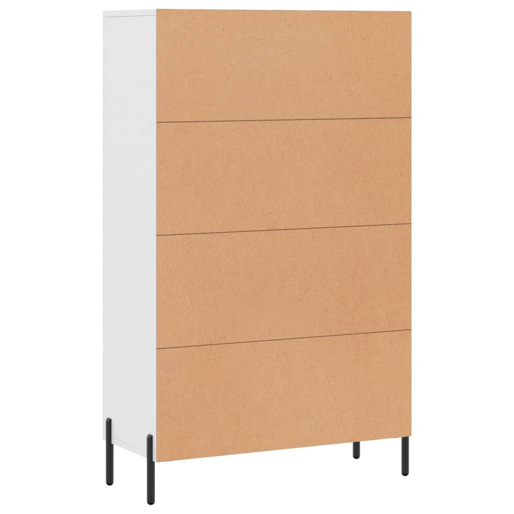 skab 69,5x31x115 cm konstrueret træ hvid
