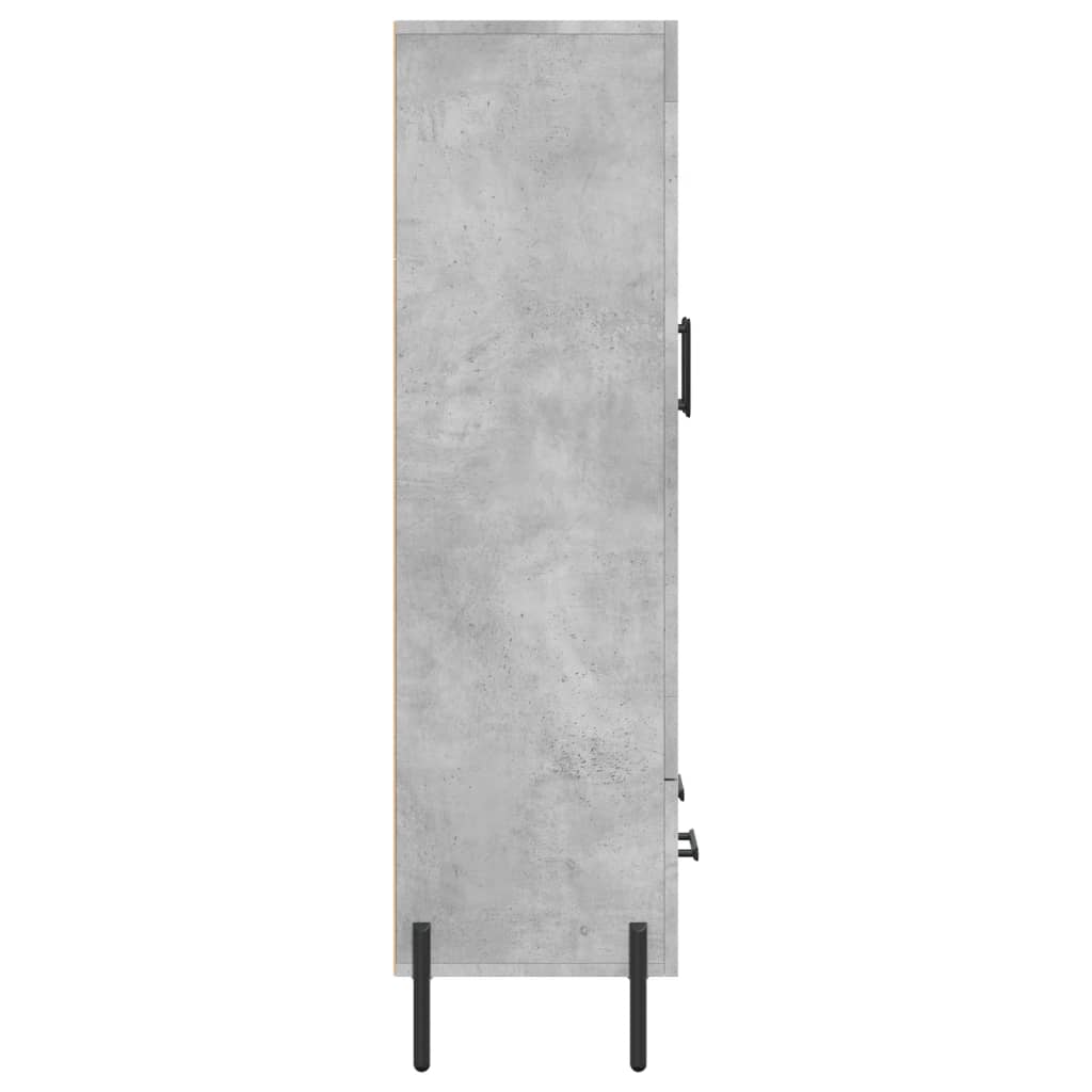 skab 69,5x31x115 cm konstrueret træ betongrå