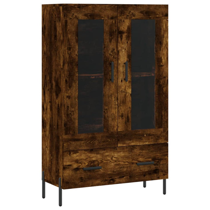 skab 69,5x31x115 cm konstrueret træ røget sonoma-eg