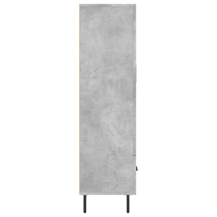 skab 69,5x31x115 cm konstrueret træ betongrå