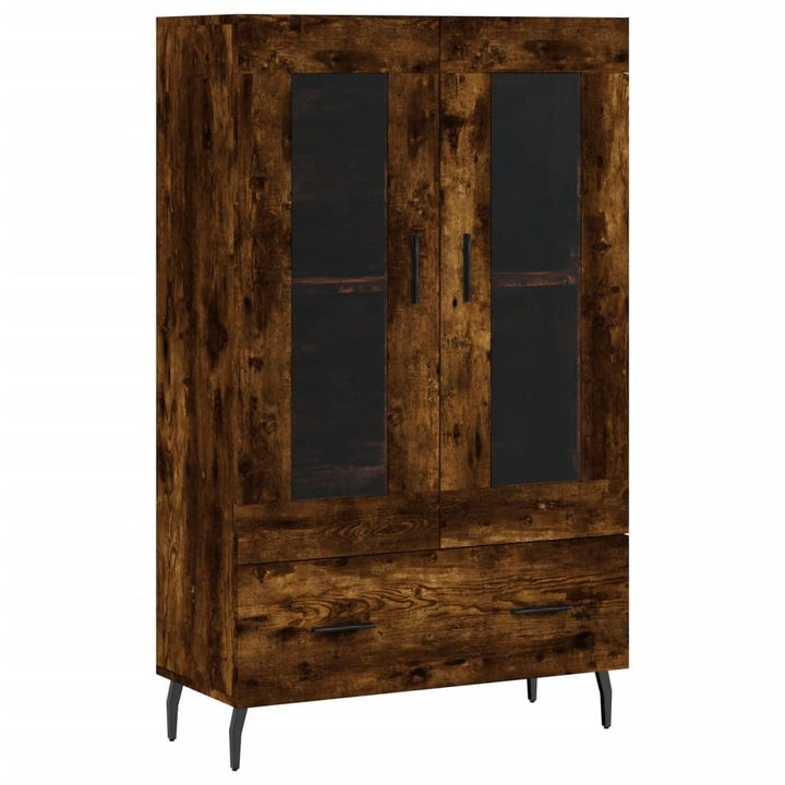 skab 69,5x31x115 cm konstrueret træ røget sonoma-eg