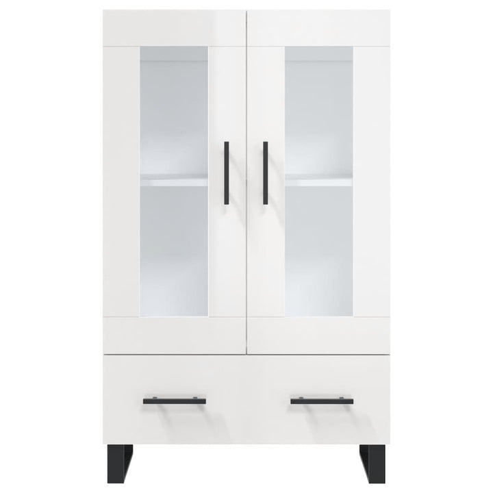 skab 69,5x31x115 cm konstrueret træ hvid højglans