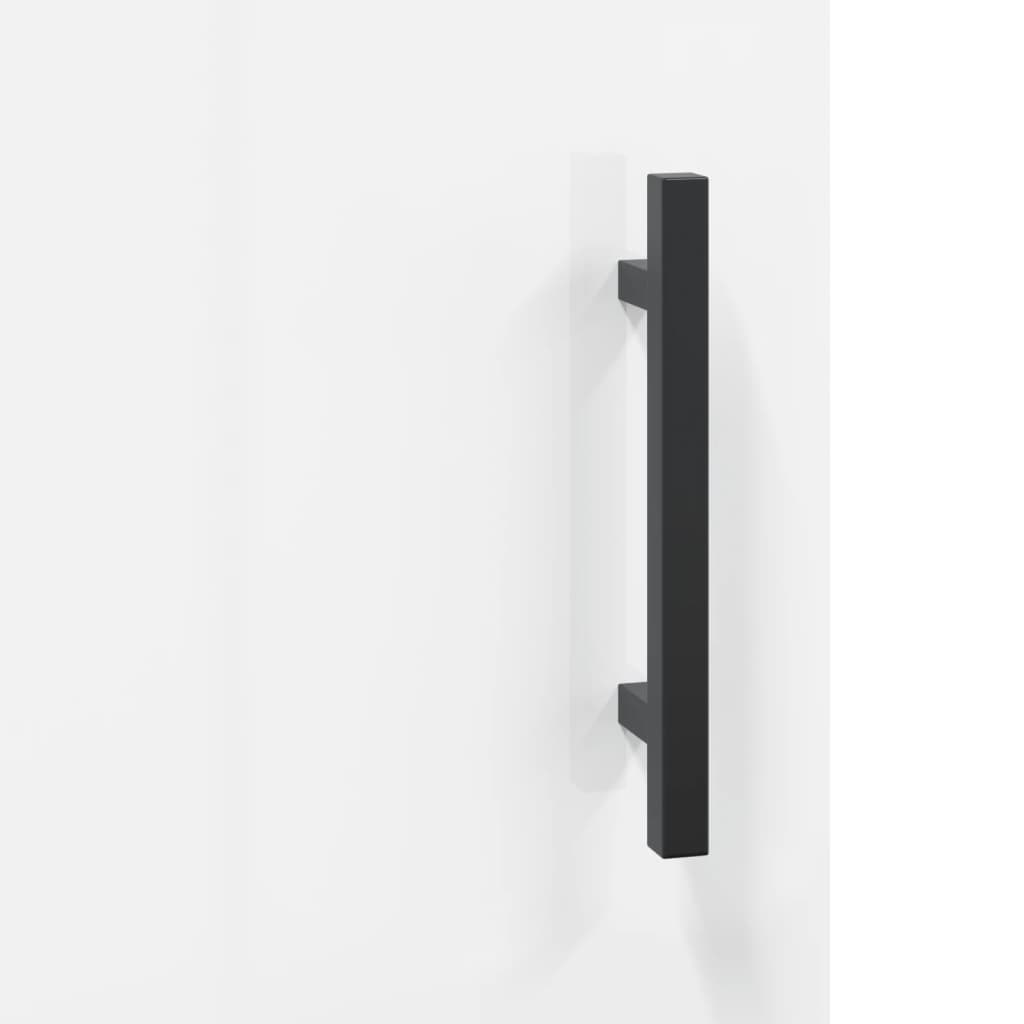 skab 69,5x31x115 cm konstrueret træ hvid højglans