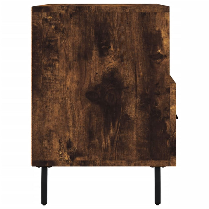 tv-bord 80x36x50 cm konstrueret træ røget egetræsfarve
