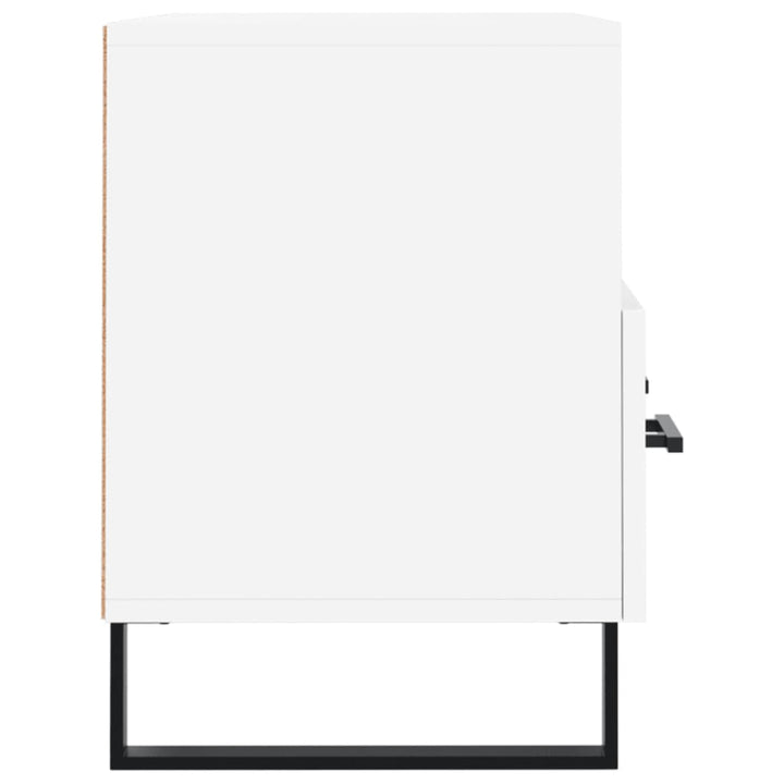 tv-bord 80x36x50 cm konstrueret træ hvid