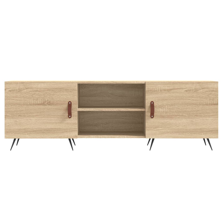 tv-bord 150x30x50 cm konstrueret træ sonoma-eg