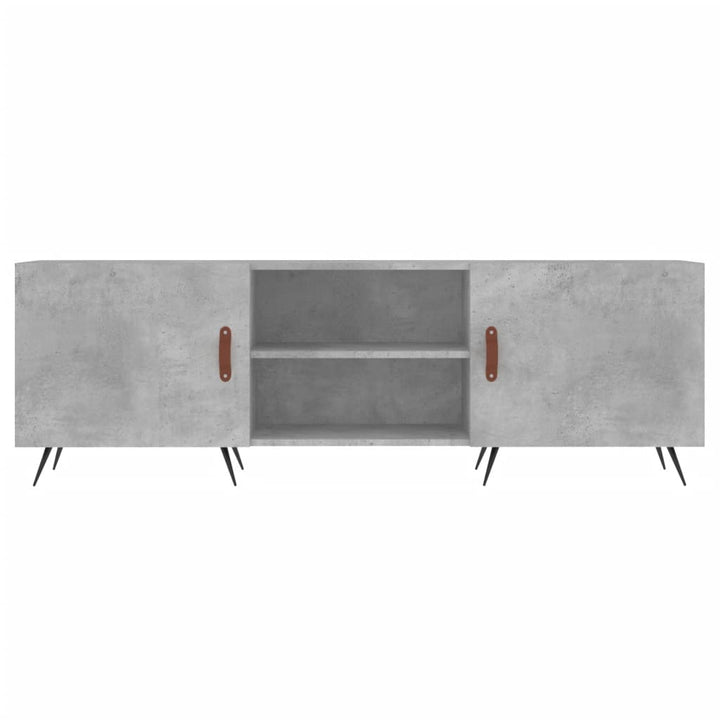 tv-bord 150x30x50 cm konstrueret træ betongrå