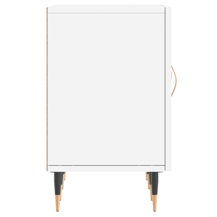 tv-bord 150x30x50 cm konstrueret træ hvid