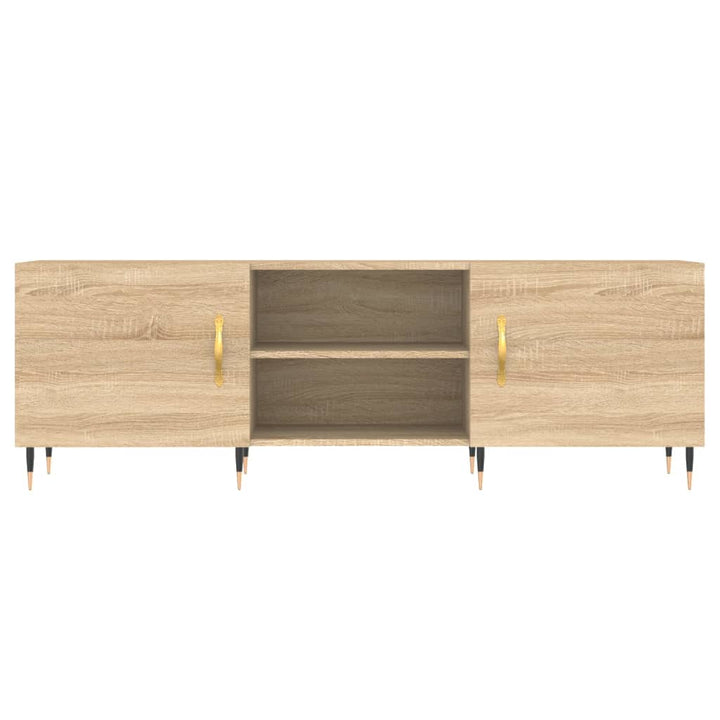 tv-bord 150x30x50 cm konstrueret træ sonoma-eg