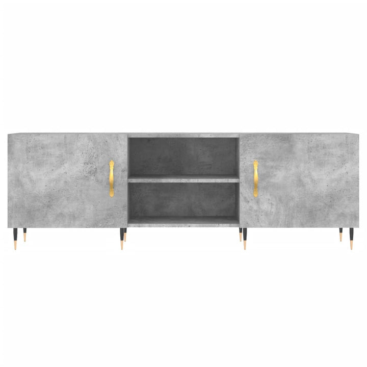 tv-bord 150x30x50 cm konstrueret træ betongrå