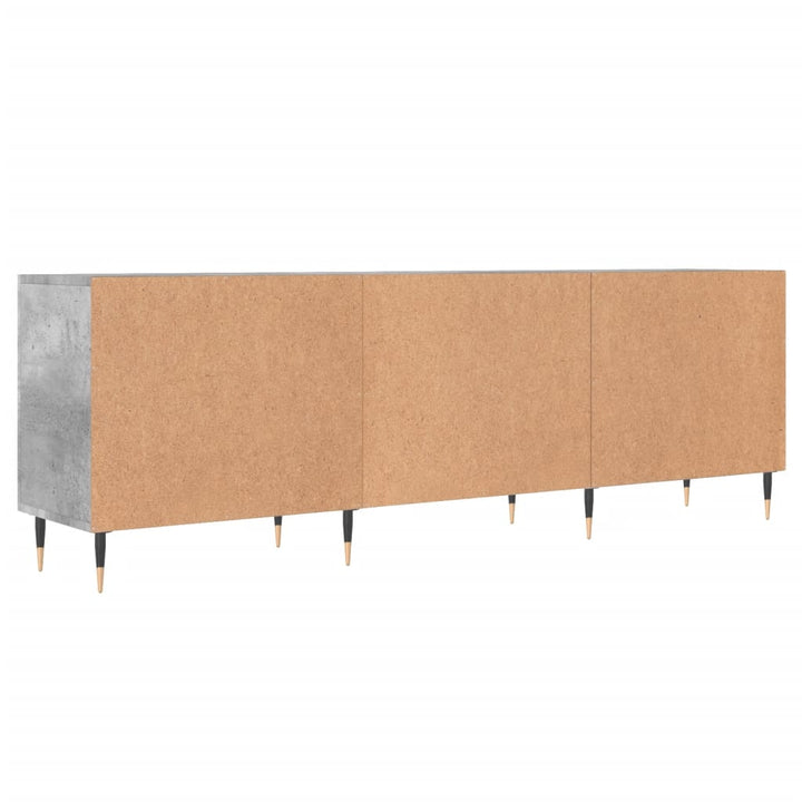 tv-bord 150x30x50 cm konstrueret træ betongrå