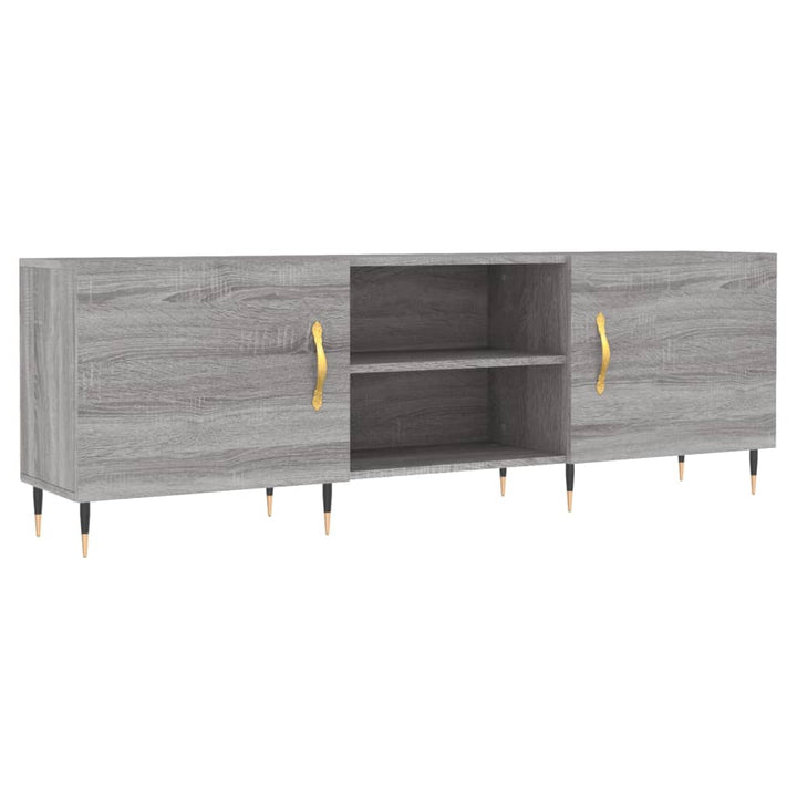 tv-bord 150x30x50 cm konstrueret træ grå sonoma-eg